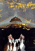 Four seasons Aya festival Grand Prix Mayor Narita Prize [the main gate of a Buddhist temple of the clear autumn day] Tatsuo Sakan (Nagareyama-shi)