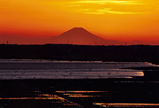 冬の部　入選　【夕景、北印旛沼】新田幸雄（八街市）